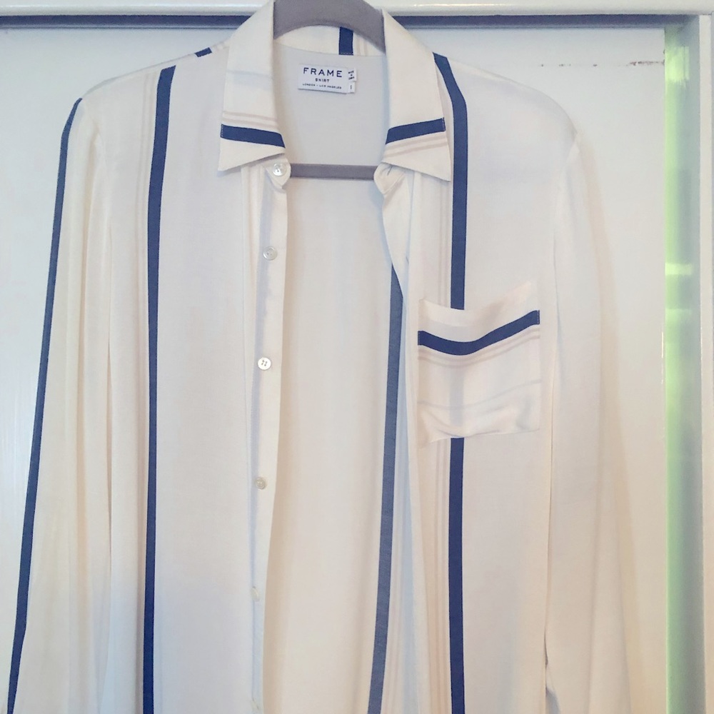 Frame striped blouse